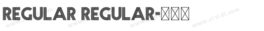 Regular Regular字体转换